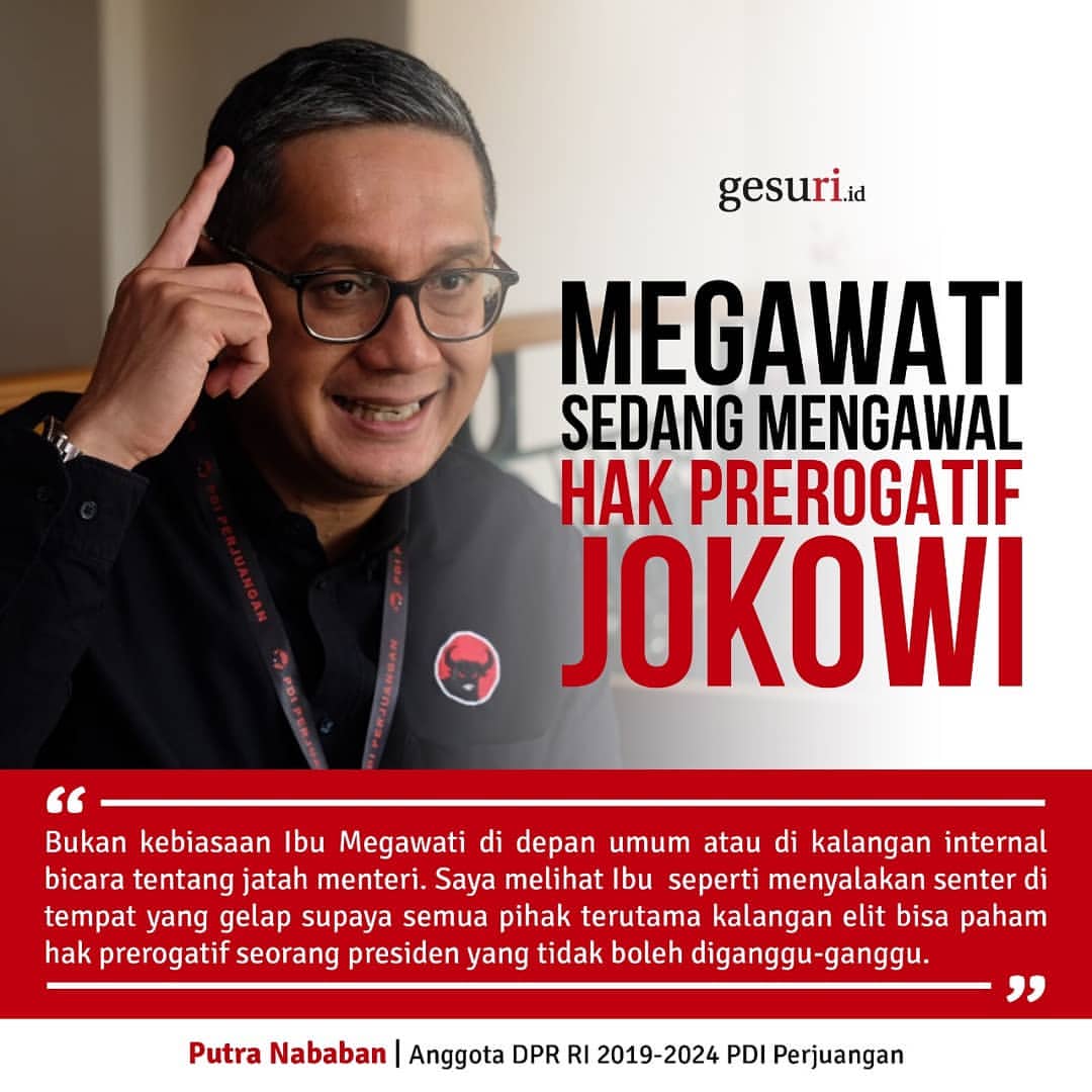 Megawati Mengawal Hak Prerogatif Jokowi