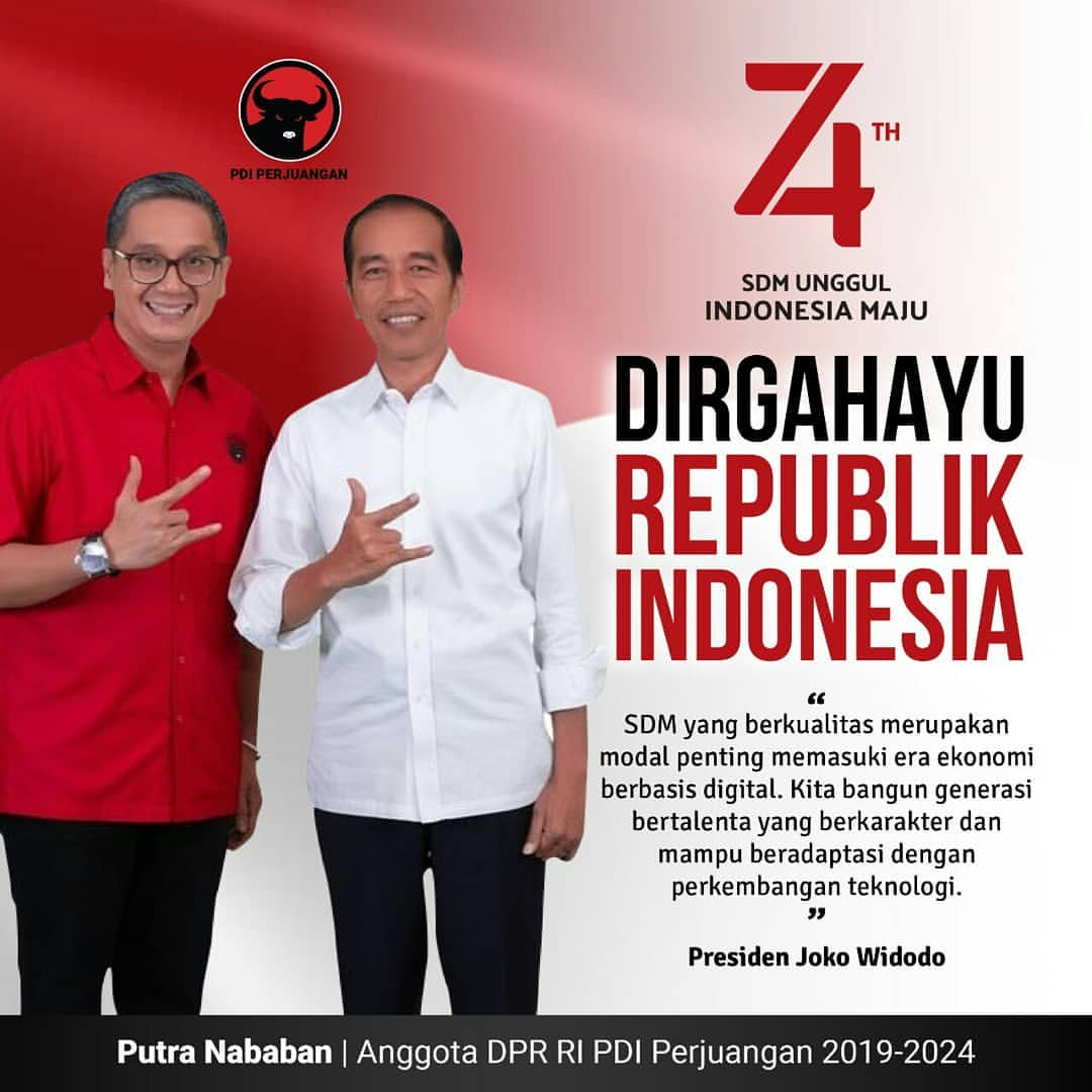 Dirgahayu Republik Indonesia ke-74