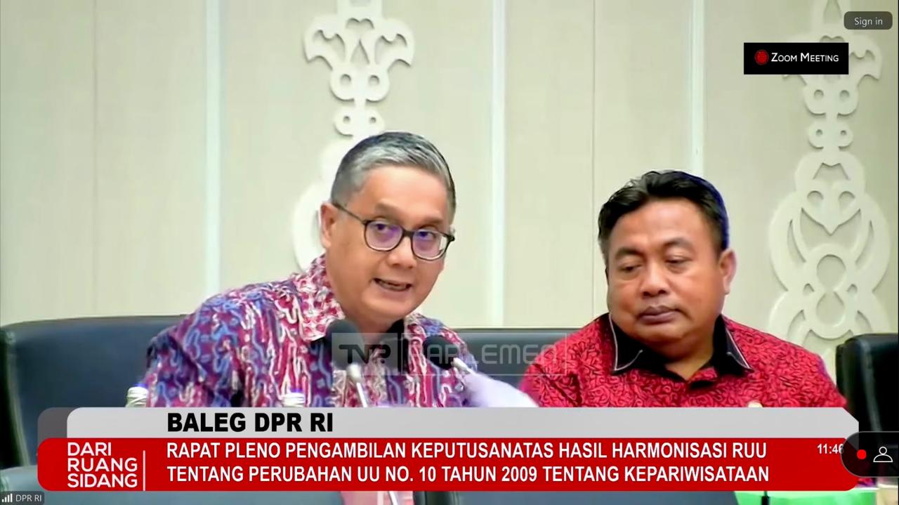 Fraksi PDI Perjuangan DPR RI Menyetujui RUU Kepariwisataan