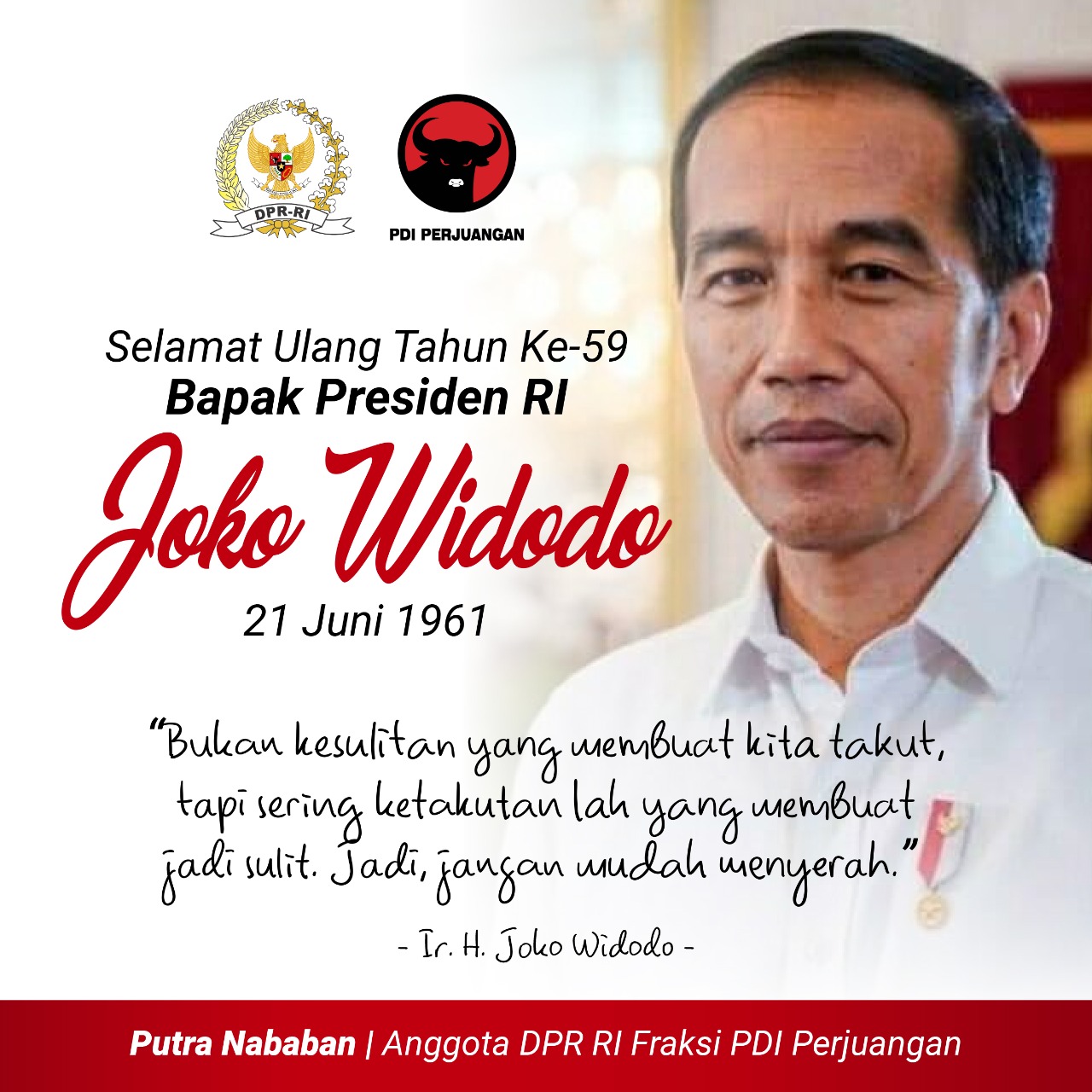 Ulang Tahun ke-59 Presiden RI Joko Widodo
