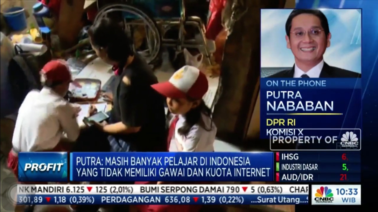 PROFIT CNBC Indonesia “Bantuan Pulsa Rp 9 T untuk Siswa”